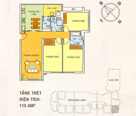 Thiết kế, mẫu nhà của Khu căn hộ cao cấp Trần Xuân Soạn (Hoàng Anh 2) | ảnh 2