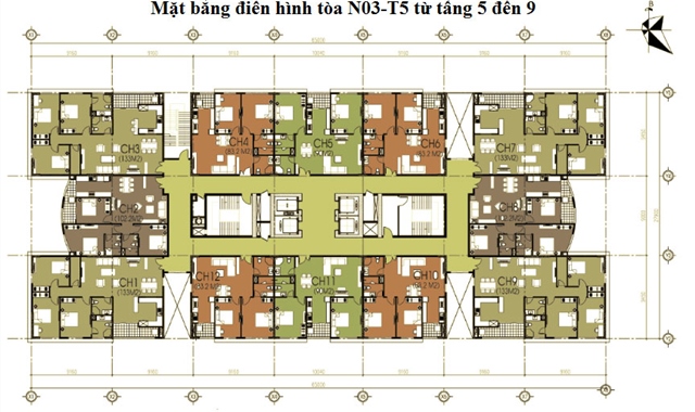 Bán chung cư N04A,B - N01T3 - N03T5 - N02T3 Ngoại Giao Đoàn 59m2 đến 178m2 từ 22tr/m2 có nội thất
