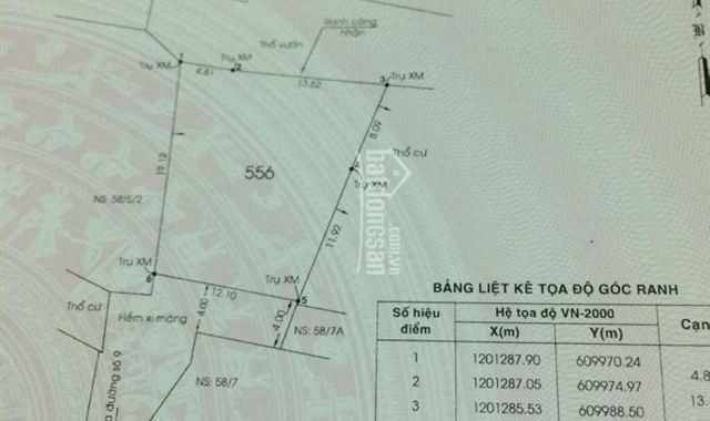 Bán đất chính chủ diện tích 300m2 thổ cư mặt tiền 12,5m gần đường Phạm Văn Đồng liên hệ 0961235679