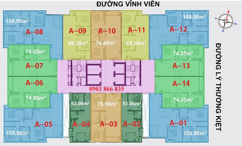 Bán căn hộ Tân Phước Plaza, quận 11, giá thỏa thuận, LH Anh Nam 0909612111, chính chủ