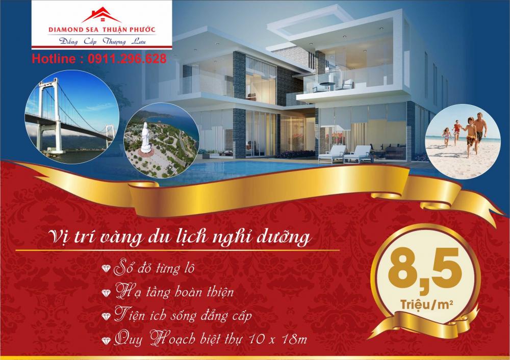 Diamond Sea Thuận Phước – Khu đô thị lấn biển Đà Nẵng giá chỉ 8,5 triệu/m2